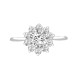 18ct White Gold 40pt Semi Set Natural Diamond Ring Mount. Fits 1.00ct