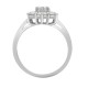 18ct White Gold 1.00ct 7 Stone Cluster Natural Diamond Ring