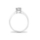 18ct White Gold 50pts Princess Cut Natural Diamond Solitaire Ring