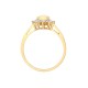 18ct Yellow Gold Natural Diamond And Opal Ring
