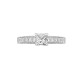 18ct White 0.52ct Natural Diamond Semi Set Ring - Holds 1.00ct