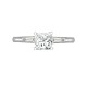 18ct White 0.14ct Natural Diamond Semi Set Ring - Holds 1.00ct