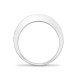 18ct White Diamond-0.55ct Em-0.65ct 1\2 Eternity Ring