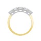 18ct Yellow/White 1.00ct Natural Diamond 5 stone Ring