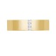 18ct Gold Yellow Natural Diamond Rubover set Wedding Ring