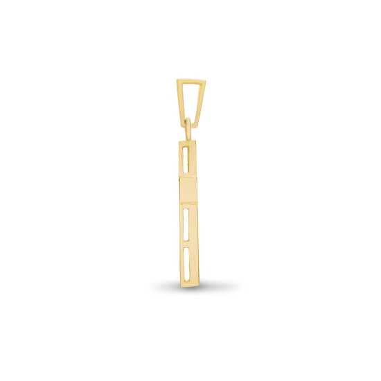 18ct Yellow Gold Natural Diamond Cross