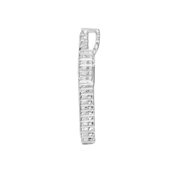18ct White Gold Natural Diamond Cross