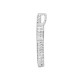 18ct White Gold Natural Diamond Cross