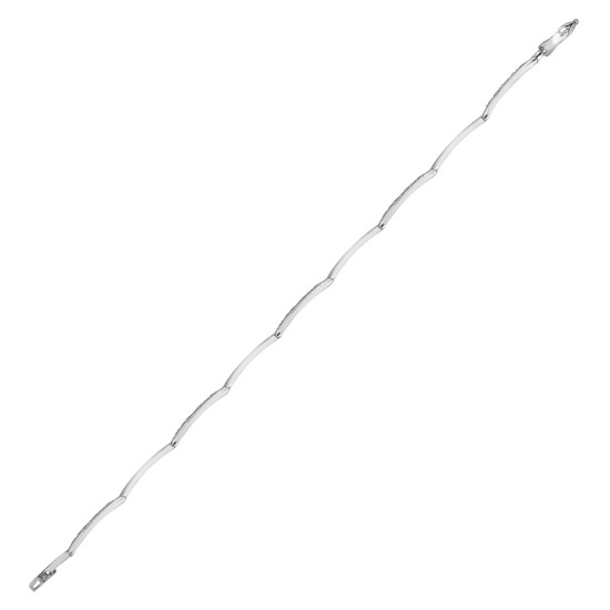 9ct White Gold Natural Diamond Bracelet