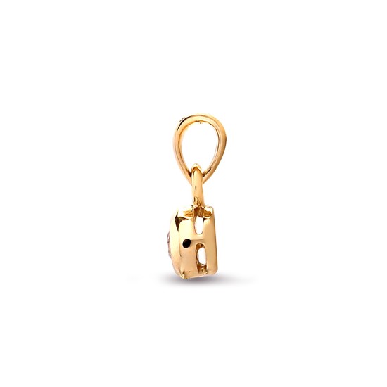 9ct Yellow 10pts Rub over Pendant