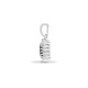 9ct White Gold Natural Diamond And Sapphire Pendant