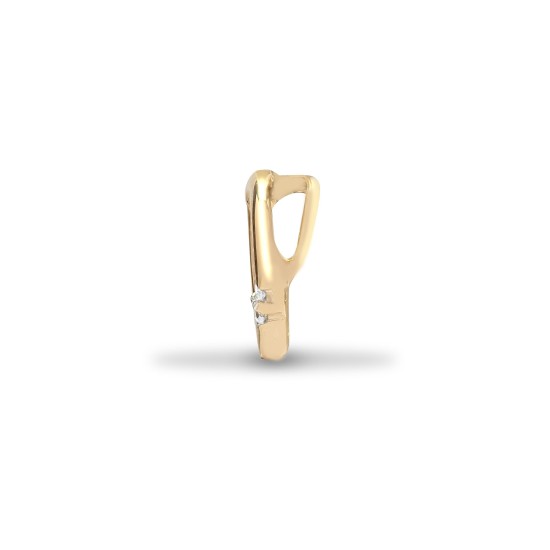 9ct Yellow Gold Natural Diamond Heart Pendant