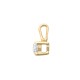 9ct Yellow 0.30ct 4 Claw Natural Diamond Solitaire Pendant