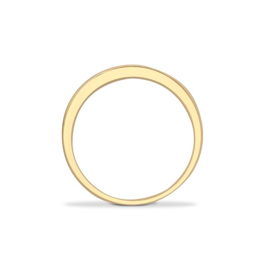 9ct Yellow Gold Natural Diamond Half Eternity Ring