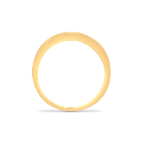 9ct Yellow Gold Natural Diamond 14pts & Sapphire 26pts Channel Set Half Eternity Ring