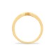 9ct Yellow Gold Natural Diamond Wishbone Ring