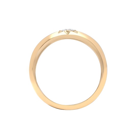 9ct Yellow Gold Natural Diamond Ring