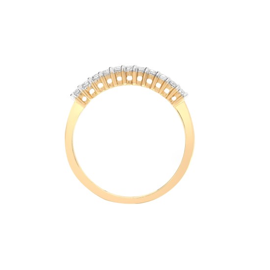 9ct Yellow Gold Natural Diamond Ring