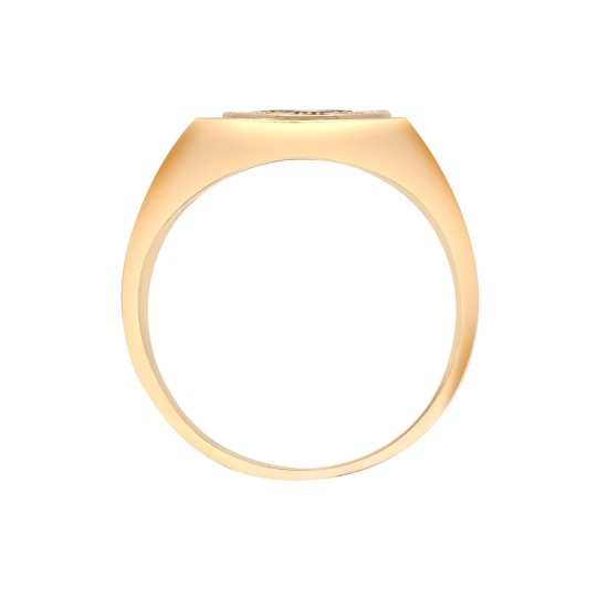9ct Yellow Gold Natural Diamond Ring