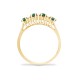 9ct Yellow Gold Natural Diamond 12pts & Ruby 92pts Ring
