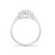 9ct White Gold Natural Diamond 23pts & Pink Sapphire 1.06ct Ring