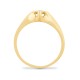 9ct Yellow Gold Gents Natural Diamond Ring
