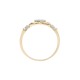 9ct Yellow Gold Natural Diamond Claddagh Ring