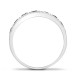 9ct White Gold Natural Diamond And Black Natural Diamond Ring