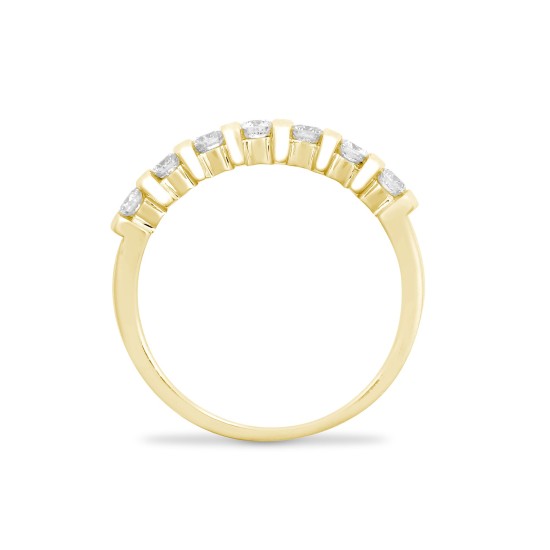 9ct Yellow 40pts Bar Set Ring