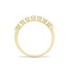 9ct Yellow 40pts Bar Set Ring