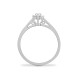 9ct White 10pts Natural Diamond Ring