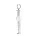 9ct White Gold Natural Diamond Cross