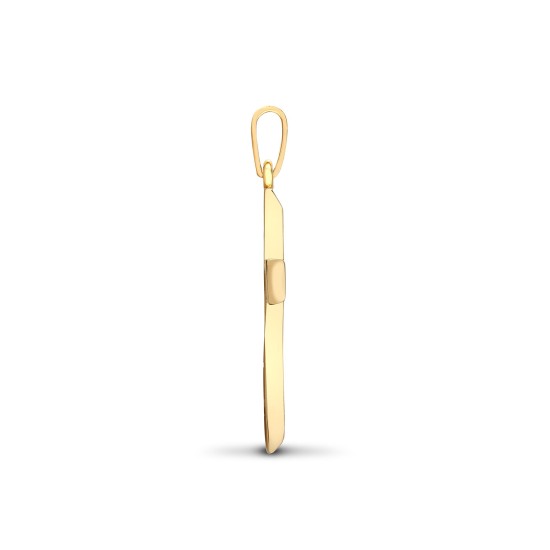 9ct Yellow Gold Natural Diamond Cross