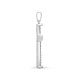 9ct White Gold Natural Diamond Cross