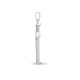 9ct White Gold Natural Diamond Cross