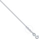 9ct White Gold Diamond Cut Trace 1.0mm Chain