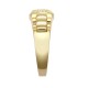 9ct Yellow Gold CZ Set Watch Strap & Bezel Ring