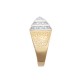 9ct Yellow Gold Child's CZ Set Pyramid Ring