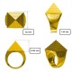 9ct Yellow Gold 1 Ounce Pyramid Ring