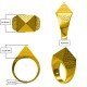 9ct Yellow Gold Pyramid Ring