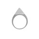 925 Silver Pyramid Ring 15.3mm