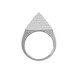 925 Silver Pyramid Ring 17.8mm