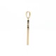 9ct Yellow Gold Channel Set CZ Cross