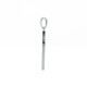 9ct White Gold Channel Set CZ Cross