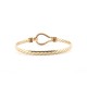 9ct Yellow Ladies hook bangle