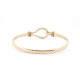 9ct Yellow Ladies hook bangle