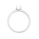 18ct White Gold 0.13ct Natural Diamond Channel-set Wed-fit Ring Mount- Holds 0.25ct