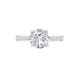 18ct White Gold 0.18ct Natural Diamond Channel-set Wed-fit Ring Mount- Holds 1.00ct