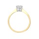 18ct Yellow Gold 50pts Solitaire Natural Diamond Ring