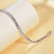 925 Silver CZ Set Tennis Bracelet 4.0mm